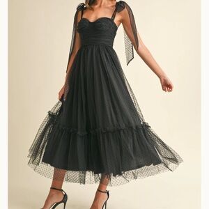 Mable midi mesh dress